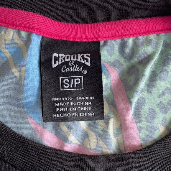 Crooks & Castle  black shirt with satin material - Picture 4 of 6